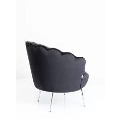 KARE Design Sessel-Sessel Water Lily Chrom Schwarz