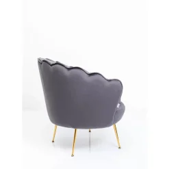 KARE Design Sessel-Sessel Water Lily Gold Grau