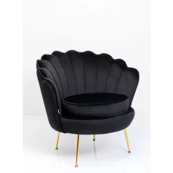 KARE Design Sessel-Sessel Water Lily Gold Schwarz