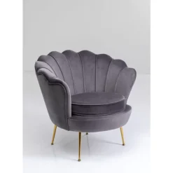 KARE Design Sessel-Sessel Water Lily Grau