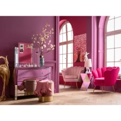 KARE Design Sessel-Sessel Water Lily Rosa