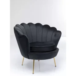 KARE Design Sessel-Sessel Water Lily Schwarz