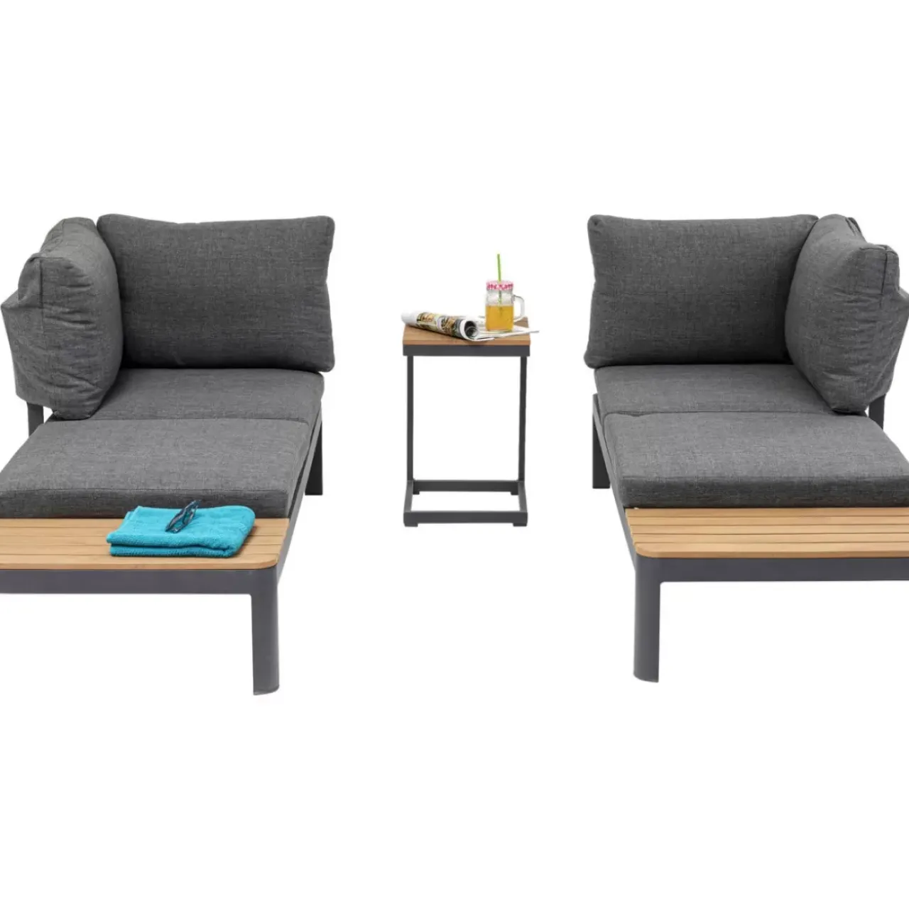 KARE Design Outdoormöbel-Set Happy Day Flexible (3-Tlg.)