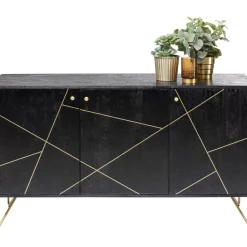 KARE Design Kommoden & Sideboards-Sideboard Gold Vein 3 Turig 145X82Cm