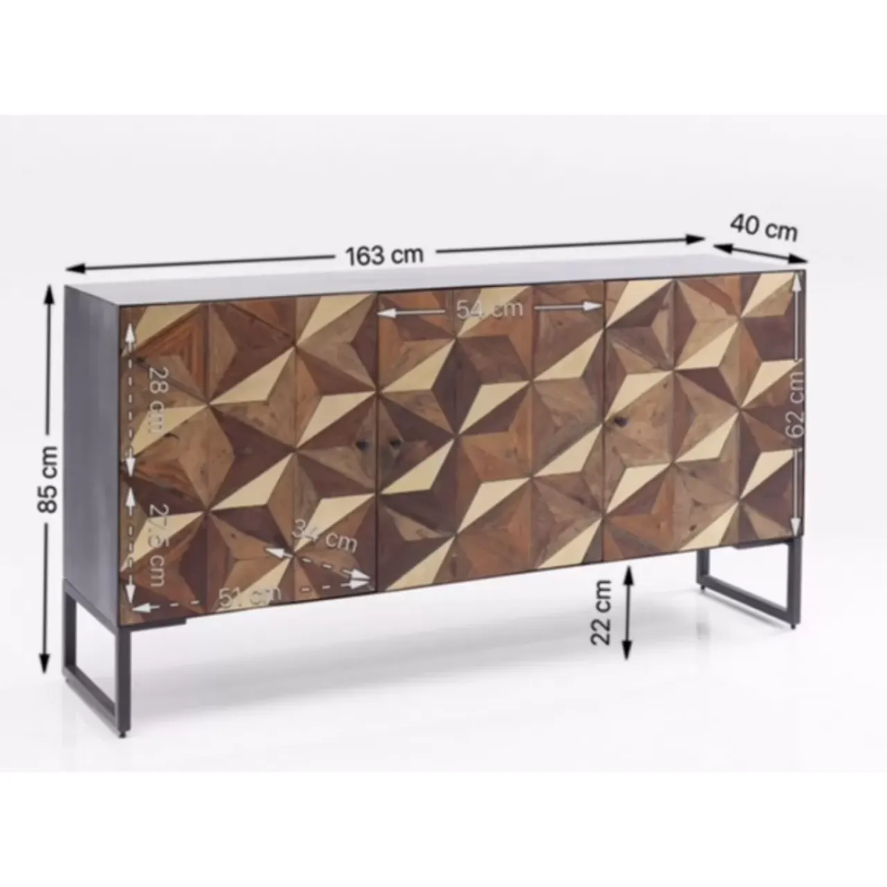 KARE Design Kommoden & Sideboards-Sideboard Illusion Gold