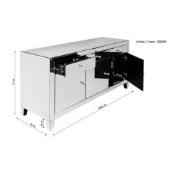 KARE Design Kommoden & Sideboards-Sideboard Luxury Push Grau