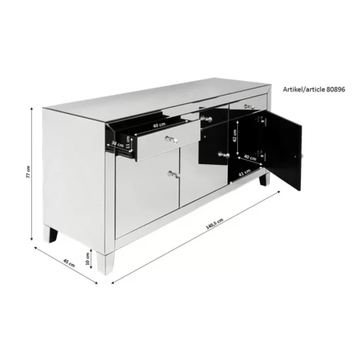 KARE Design Kommoden & Sideboards-Sideboard Luxury Push Weiss
