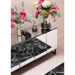 KARE Design Kommoden & Sideboards-Sideboard Soran Schwarz 160X45Cm