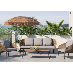 KARE Design Outdoormöbel-Sitzgruppe Elba (4-Tlg.)