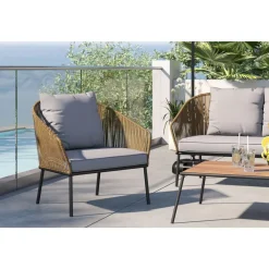 KARE Design Outdoormöbel-Sitzgruppe Elba (4-Tlg.)