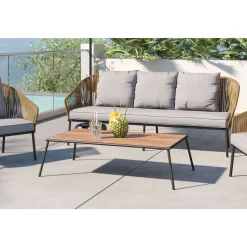 KARE Design Outdoormöbel-Sitzgruppe Elba (4-Tlg.)