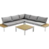 KARE Design Outdoormöbel-Sitzgruppe Holiday Weiss (4-Tlg.)