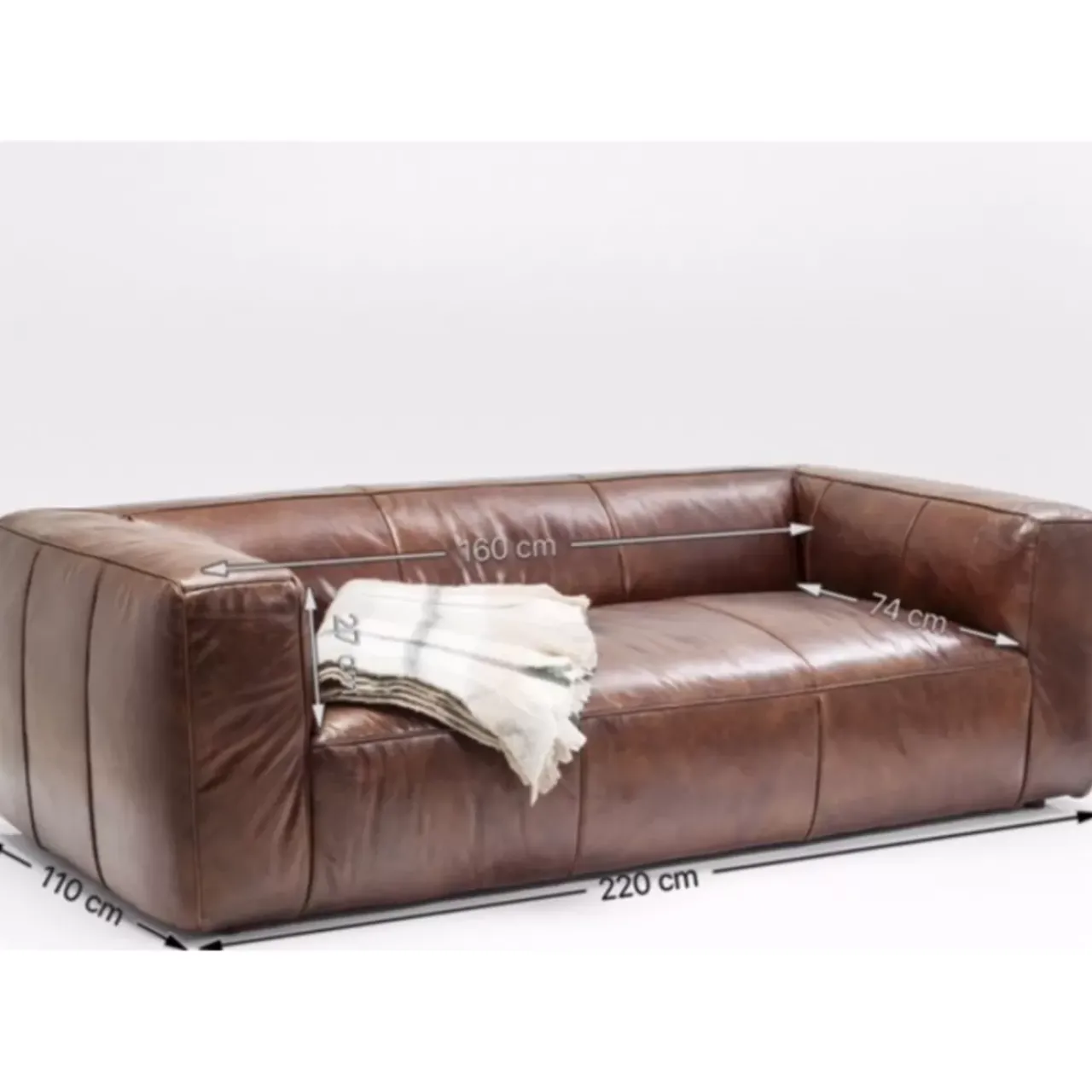 KARE Design Sofas & Couches-Sofa Cubetto 3-Sitzer 220Cm