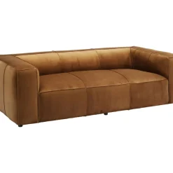 KARE Design Sofas & Couches-Sofa Cubetto 3-Sitzer Velvet Braun