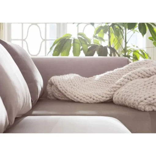 KARE Design Sofas & Couches-Sofa Infinity Velvet Taupe Rechts