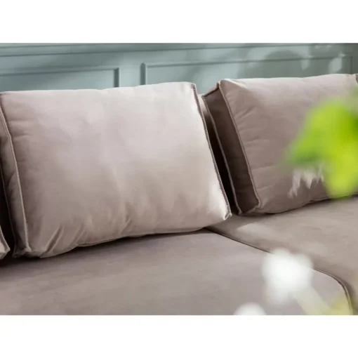 KARE Design Sofas & Couches-Sofa Infinity Velvet Taupe Links