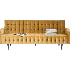 KARE Design Sofas & Couches-Sofa Milchbar 3-Sitzer Velvet Honey