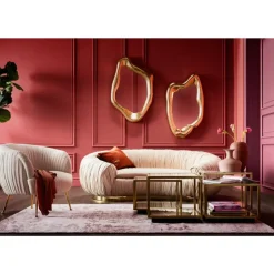 KARE Design Sofas & Couches-Sofa Perugia 2-Sitzer Creme