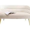 KARE Design Sofas & Couches-Sofa Sandwich 2-Sitzer Creme 125Cm
