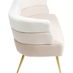 KARE Design Sofas & Couches-Sofa Sandwich 2-Sitzer Creme 125Cm