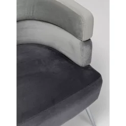 KARE Design Sofas & Couches-Sofa Sandwich 2-Sitzer Grau