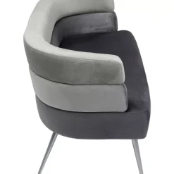 KARE Design Sofas & Couches-Sofa Sandwich 2-Sitzer Grau