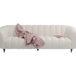 KARE Design Sofas & Couches-Sofa Spectra 3-Sitzer Weis 245Cm