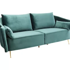 KARE Design Sofas & Couches-Sofa Vegas Forever 3-Sitzer Petrol