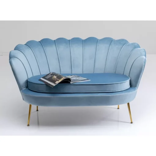 KARE Design Sofas & Couches-Sofa Water Lily 2-Sitzer Aqua 132Cm