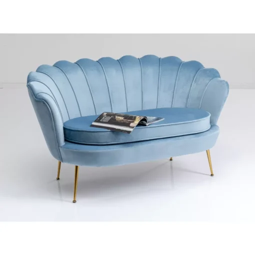 KARE Design Sofas & Couches-Sofa Water Lily 2-Sitzer Aqua 132Cm