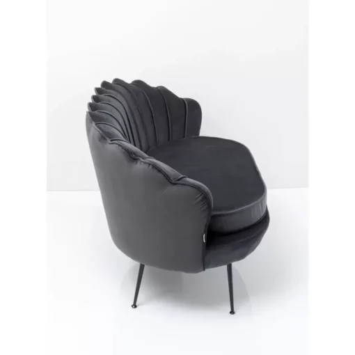 KARE Design Sofas & Couches-Sofa Water Lily 2-Sitzer Black Grau
