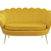 KARE Design Sofas & Couches-Sofa Water Lily 2-Sitzer Gelb 132Cm