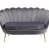 KARE Design Sofas & Couches-Sofa Water Lily 2-Sitzer Gold Grau
