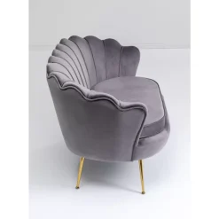 KARE Design Sofas & Couches-Sofa Water Lily 2-Sitzer Grau 132Cm