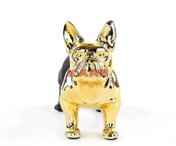 KARE Design Deko & Geschenkartikel-Spardose Bulldog Gold-Schwarz