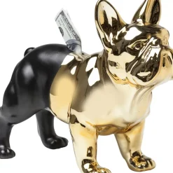 KARE Design Deko & Geschenkartikel-Spardose Bulldog Gold-Schwarz