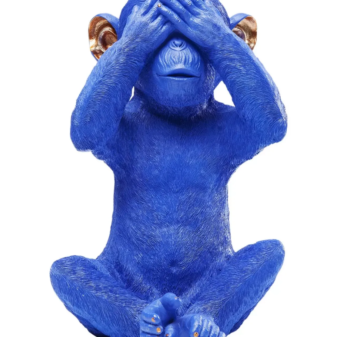 KARE Design Deko & Geschenkartikel-Spardose Monkey Mizaru Blau