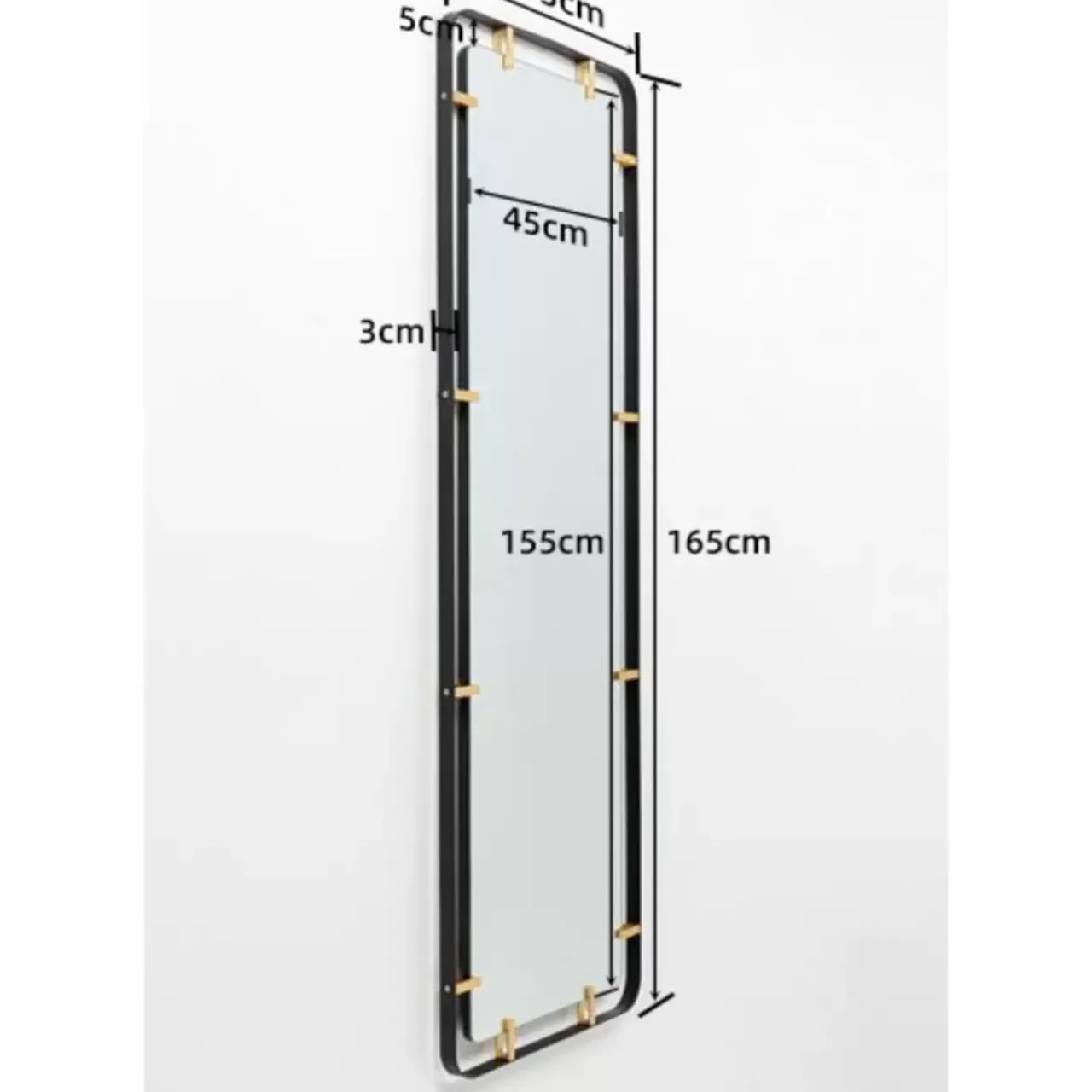 KARE Design Spiegel-Spiegel Betsy Frame Rectangular Metal 55X165Cm