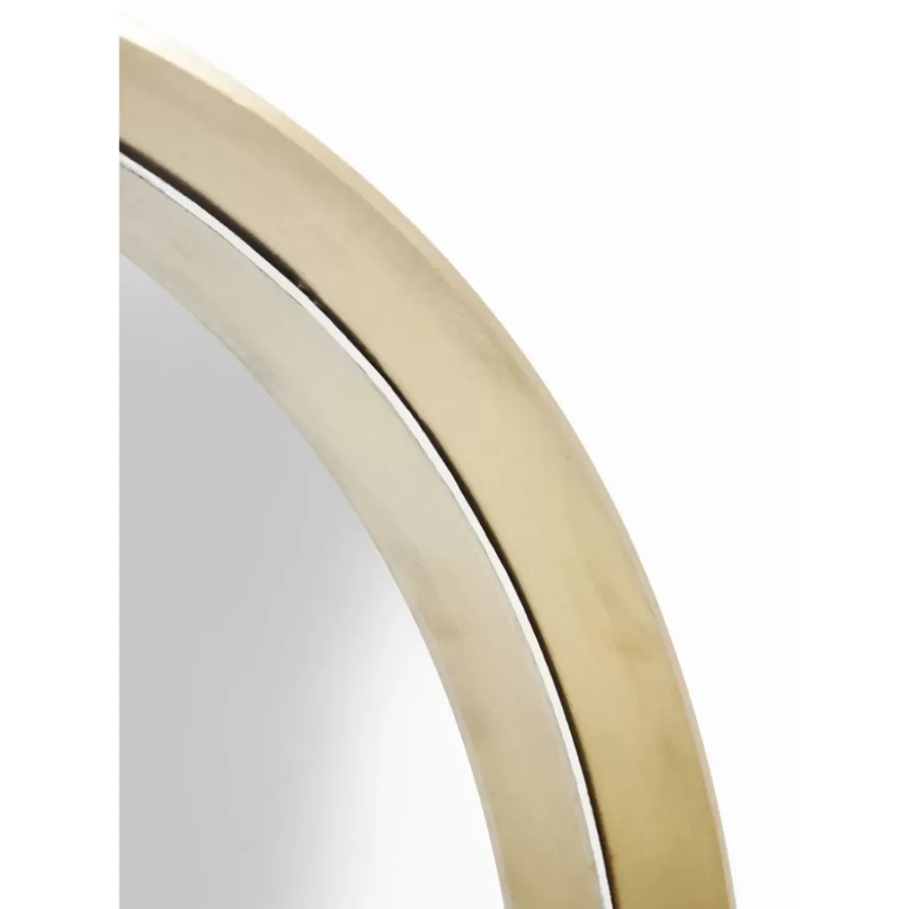 KARE Design Spiegel-Spiegel Curve Round Brass O60Cm