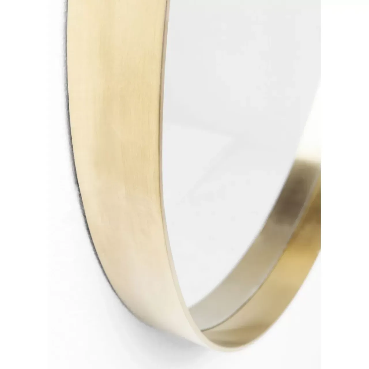 KARE Design Spiegel-Spiegel Curve Round Brass O60Cm