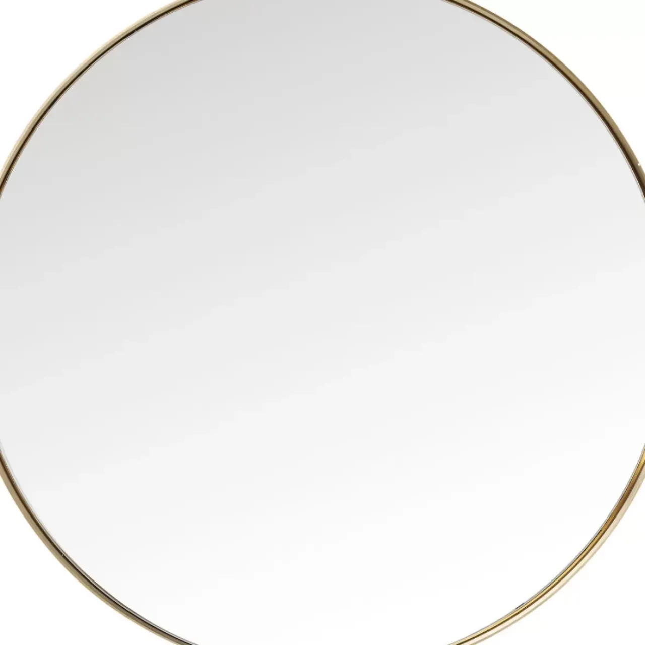 KARE Design Spiegel-Spiegel Curve Round Brass O100Cm