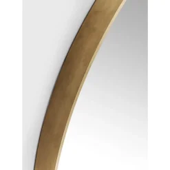 KARE Design Spiegel-Spiegel Curve Round Brass O100Cm