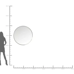 KARE Design Spiegel-Spiegel Curve Round Stainless Steel O100Cm