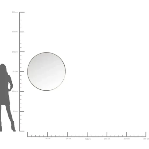 KARE Design Spiegel-Spiegel Curve Round Stainless Steel O100Cm
