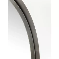 KARE Design Spiegel-Spiegel Curve Round Steel Nature O100Cm
