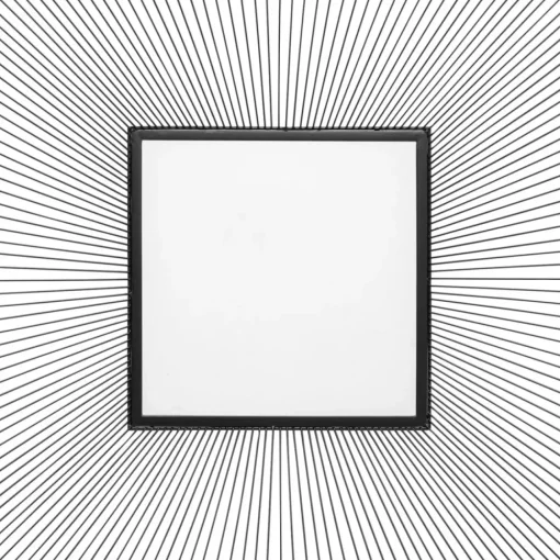 KARE Design Spiegel-Spiegel Dimension Square Schwarz 91X91Cm