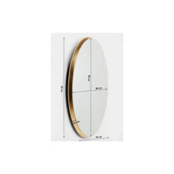 KARE Design Spiegel-Spiegel Jetset Oval Gold 94X64Cm