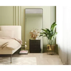 KARE Design Spiegel-Spiegel Ombra Soft Schwarz 200X80Cm