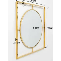 KARE Design Spiegel-Spiegel Stanford Frame Gold O90Cm