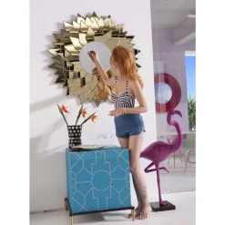 KARE Design Spiegel-Spiegel Sunflower Round O120Cm